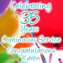 Congratulations Karen