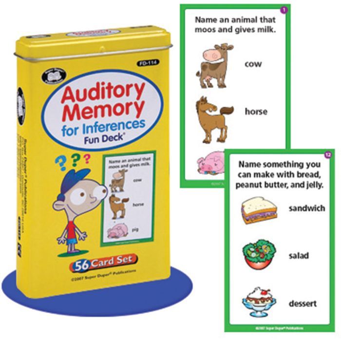 Auditory Memory for Inferences | Snoezelen® Multi-Sensory Environments and  Sensory Equipment | Rompa