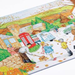 Village Scene Jigsaw - Autumn