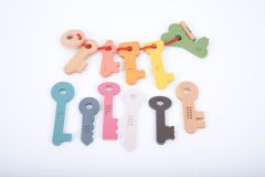 Rainbow Wooden Keys