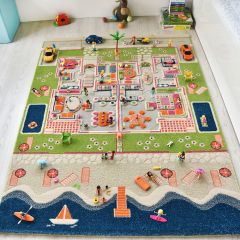 Activity 3D Play Rug - Twin Houses
