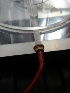 Red Silicone piping for bubble tubes only