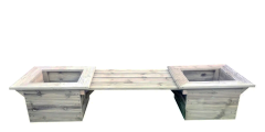 Wooden Planter Seat