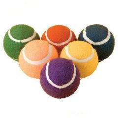 Colour Tennis Balls - Set of 6