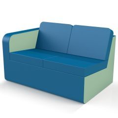 Chatsworth R/H 2 Seat Settee Deluxe Fabrics with Vibration