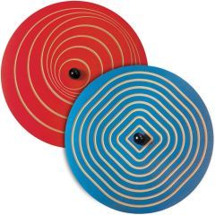 Spin 'n' Stare - Blue Rounded Squares/Red Concentric Circles