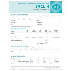 TACL-4 Profile/Examiner Record Booklets (25)