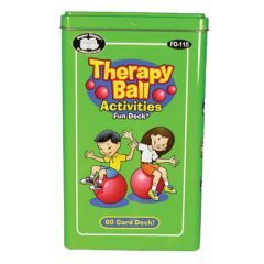 Therapy Ball Activities Fun Deck - 60 Cards
