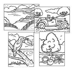 Colouring for Adults - Outdoors - Set of 48