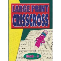 Large Print Criss Cross Crossword Book - Set of 4