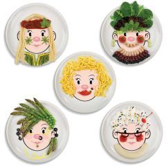 Miss Food Face Plate