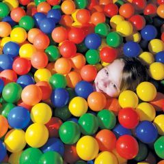 Colour 7.5cm ballpool balls - Set of 200