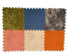 Textured Floor Tiles - Pack of 6