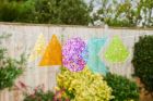 Rainbow Glitter Sorting Shapes