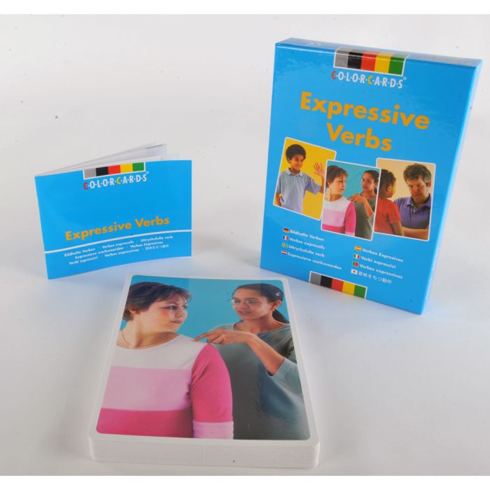 Colorcards Verb Tenses 教材 Colorcards - Verb Tenses — Thinking Toys