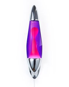 Mathmos Neo lava lamp - Silver/Pink
