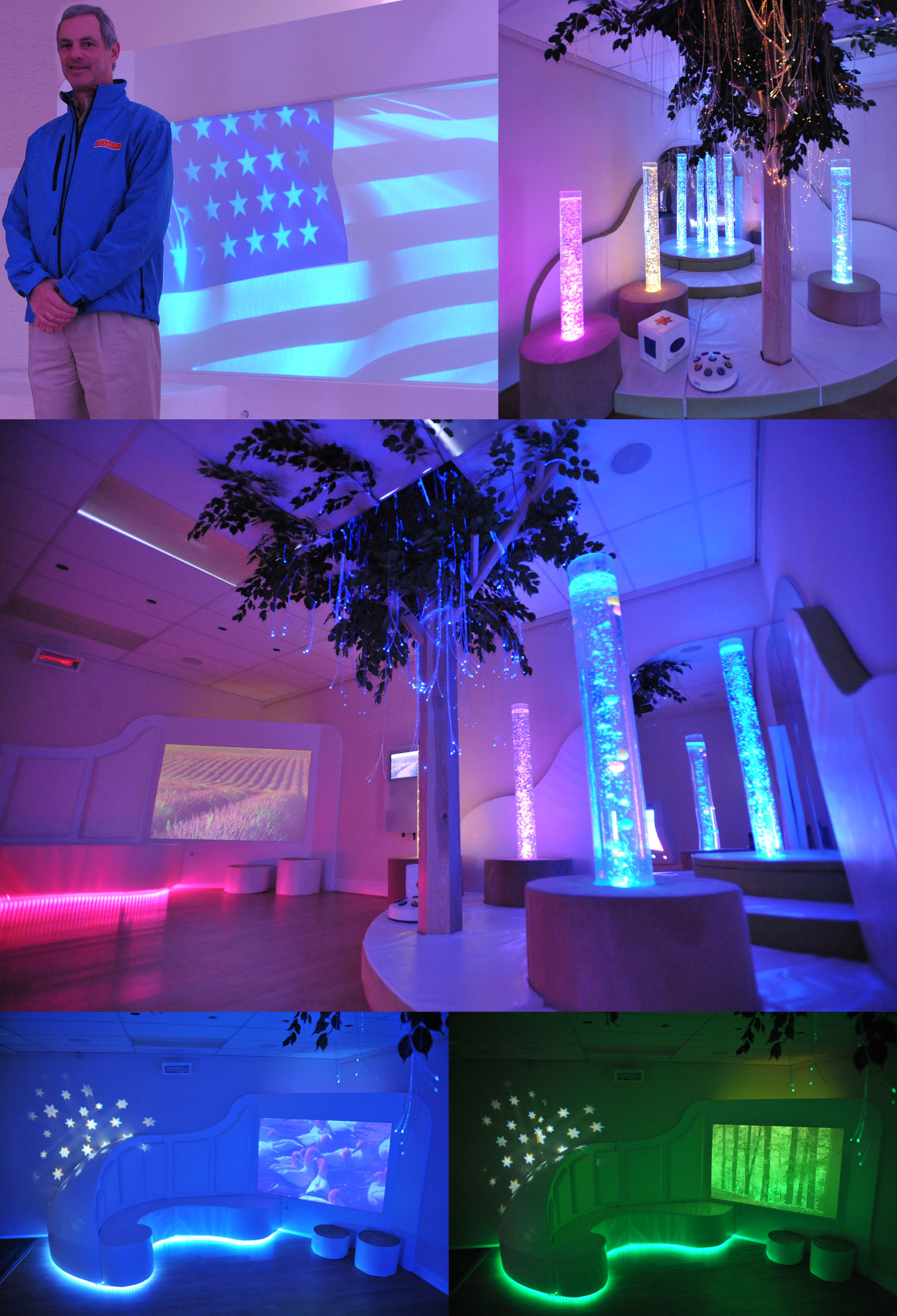 George Carmel opens the Rompa Sensory Room George Carmel opens the Rompa Sensory Room