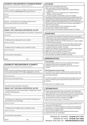 Rompa VAT Exemption Claim Form